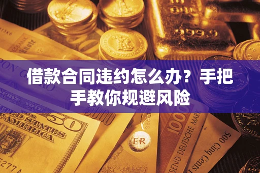 武汉借款合同违约怎么办？手把手教你规避风险