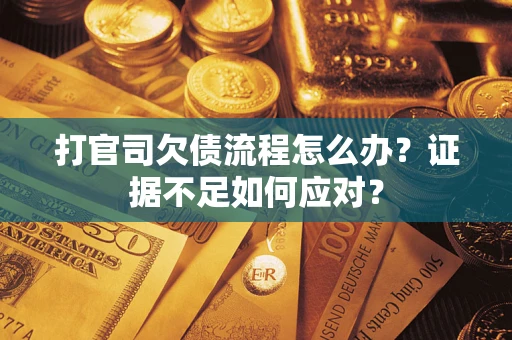 武汉打官司欠债流程怎么办？证据不足如何应对？