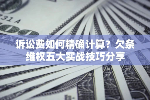 武汉诉讼费如何精确计算？欠条维权五大实战技巧分享