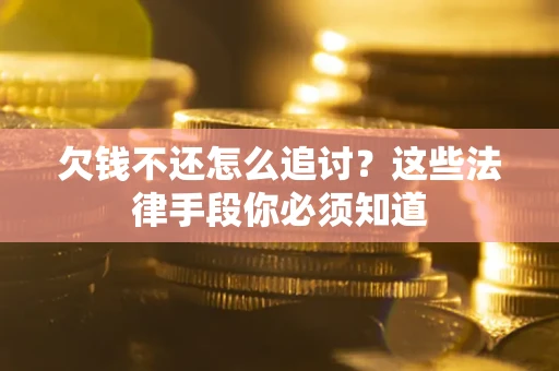 武汉欠钱不还怎么追讨？这些法律手段你必须知道