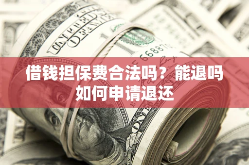 武汉借钱担保费合法吗？能退吗如何申请退还