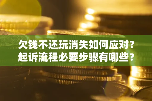 武汉欠钱不还玩消失如何应对？起诉流程必要步骤有哪些？